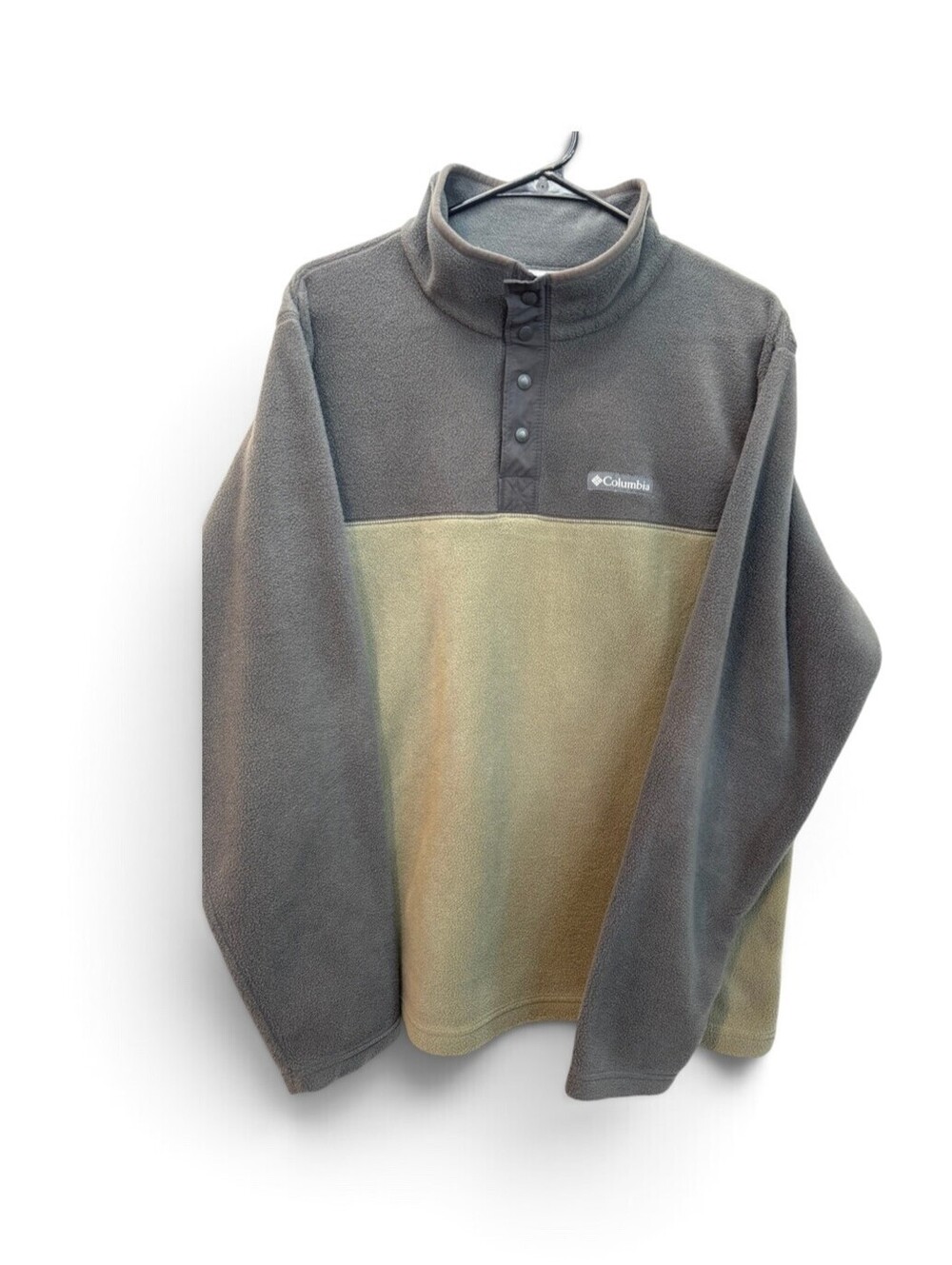 Columbia Men's Fleece Pullover Half Snap Button Jacket Size Large